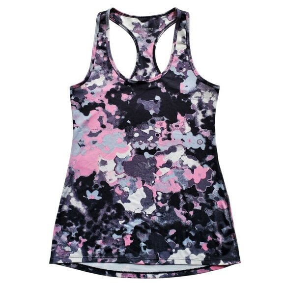 90 Degree by Reflex Racerback Athletic Tank Top Longline Abstract Black Pink M - Picture 5 of 12